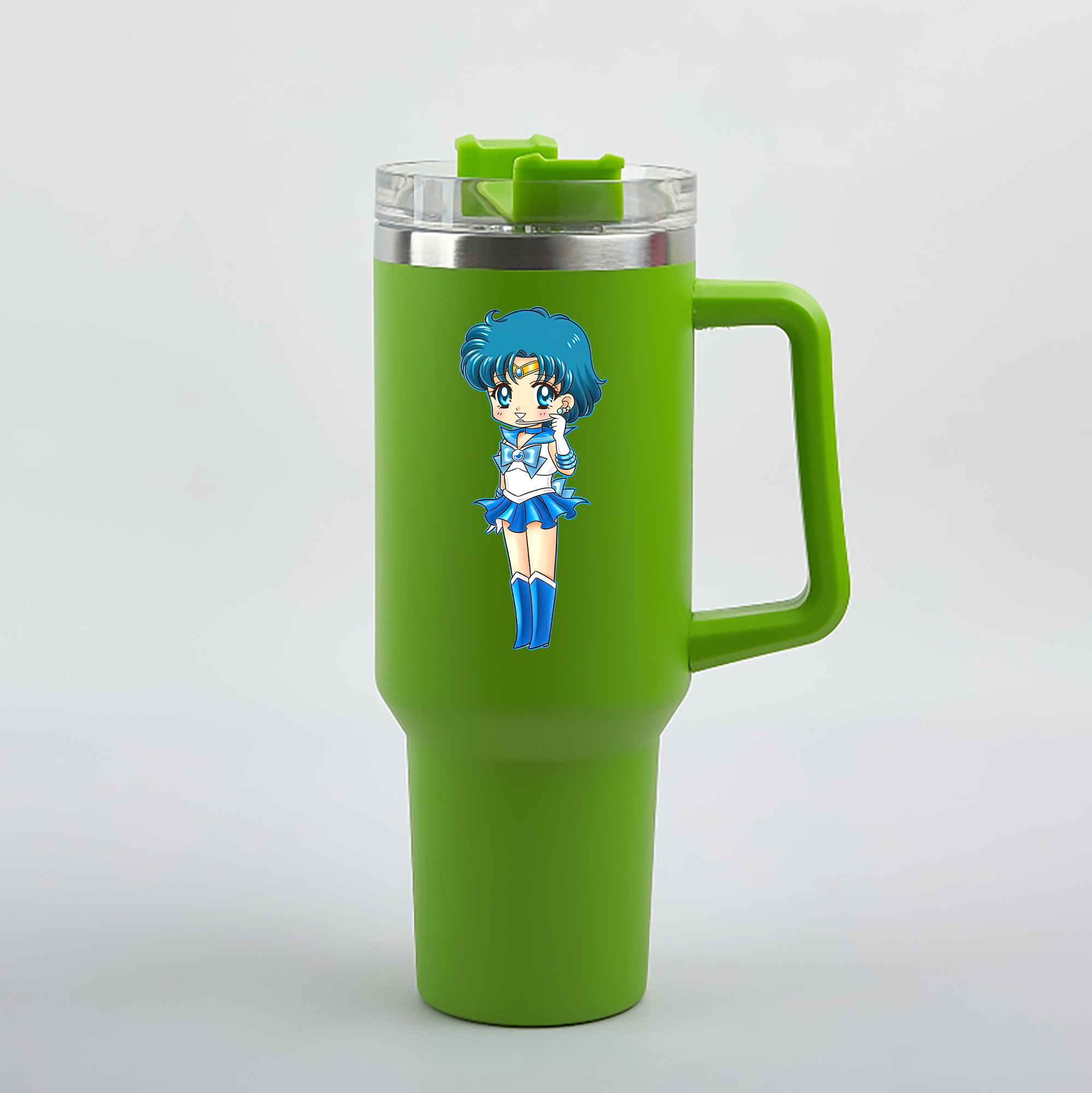 （画像用） 美少女戦士セーラームーン 水野 亜美 みずの あみ Sailor Moon Mizuno Ami 1200mL車用タンブラー（カラープリント）